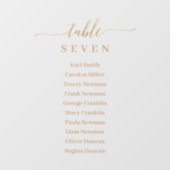 Venster Cling Gouden bruiloft Zitting Grafiek Teke Raamsticker (Vel)