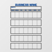 Venster Cling Kalender Niet-Magnetische Whiteboard Raamsticker (Vel)