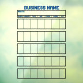 Venster Cling Kalender Niet-Magnetische Whiteboard Raamsticker (Vel 3)