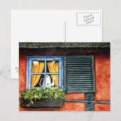 Venster Cottage Briefkaart (Voorkant / Achterkant)