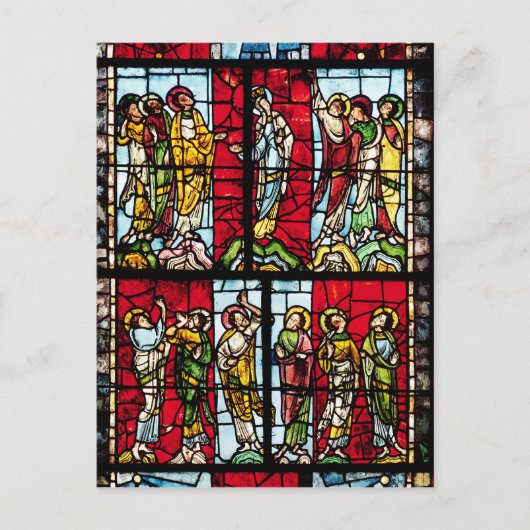 Venster dat Ascension weergeeft, c.1145 Briefkaart (Voorkant)
