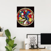 Venster dat de Aankondiging aan het toont Poster (Thuiskantoor)