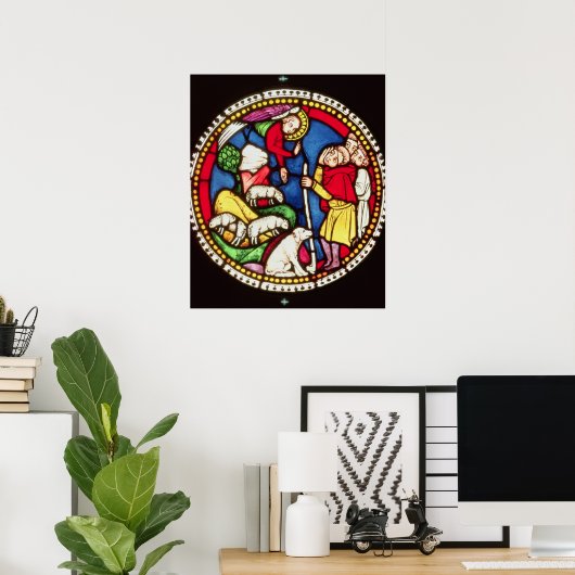 Venster dat de Aankondiging aan het toont Poster (Thuiskantoor)