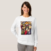 Venster dat de Adoratie van Magi toont T-shirt (Voorkant volledig)