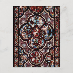 Venster dat Parable van het Goed afschildert Briefkaart