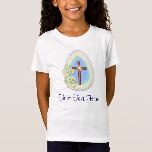 Venster Ei en kruis - tekst personaliseren T-shirt (Voorkant)