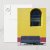 Venster en bank briefkaart (Voorkant / Achterkant)
