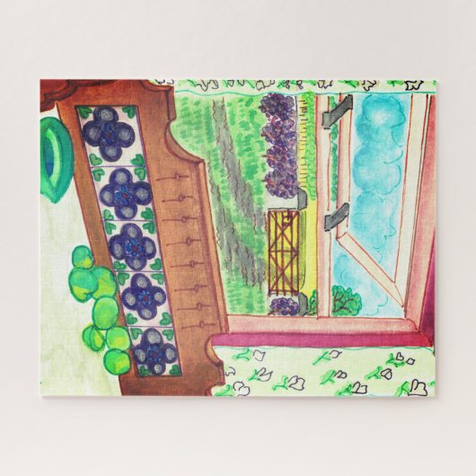 Venster Farmhouse Legpuzzel (Horizontaal)