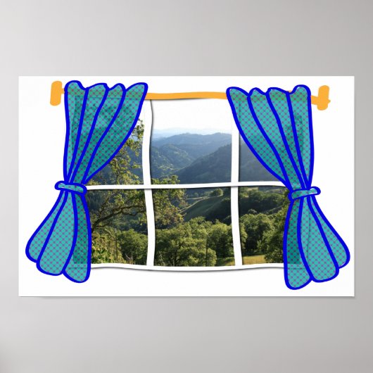 Venster Faux voor Geen venster Poster (Voorkant)