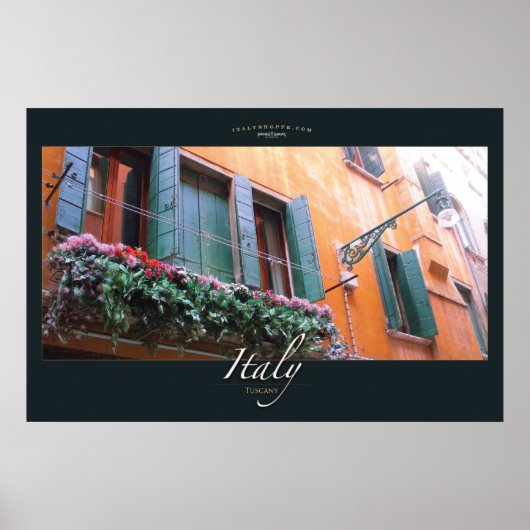 Venster Floral Poster (Voorkant)