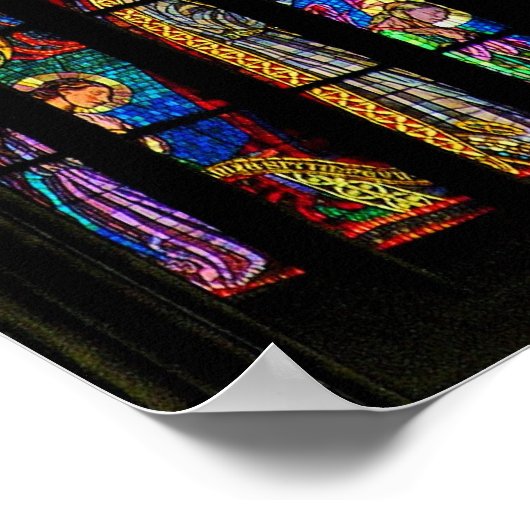 Venster Glas in lood(2), Sint-Vituskathedraal Poster (Hoek)