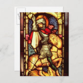 Venster Glas in lood Briefkaart (Voorkant / Achterkant)