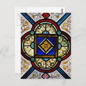 Venster Glas in lood Briefkaart (Voorkant / Achterkant)