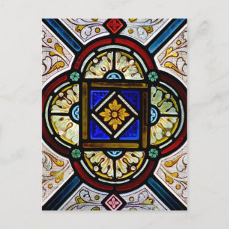 Venster Glas in lood Briefkaart