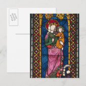 Venster Glas in lood Briefkaart (Voorkant / Achterkant)