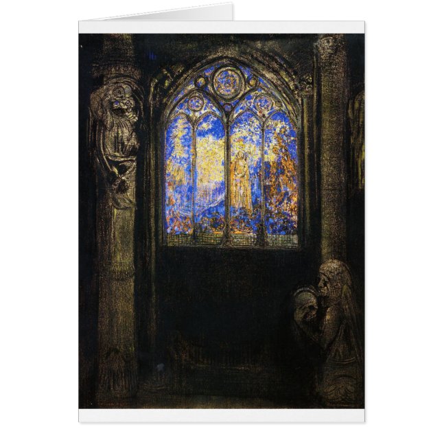 Venster Glas in lood door Odilon Redon (Voorkant)