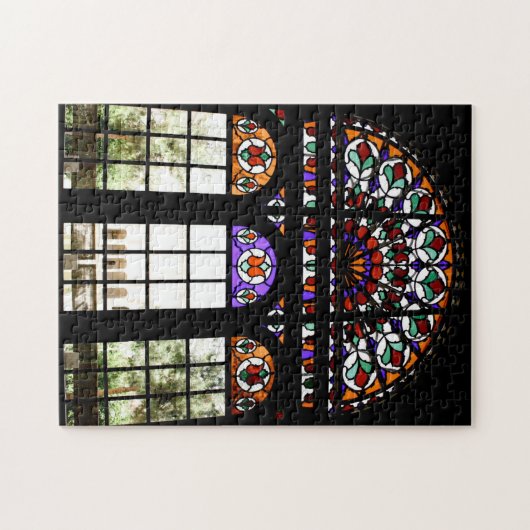 Venster Glas in lood Legpuzzel (Horizontaal)