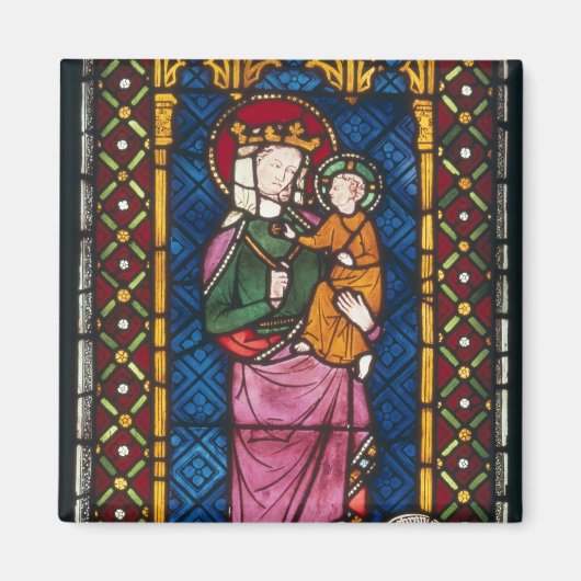 Venster Glas in lood Magneet (Voorkant)