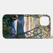 Venster Glas in lood Magnolias en Irises Case-Mate iPhone Case (Achterkant (horizontaal))