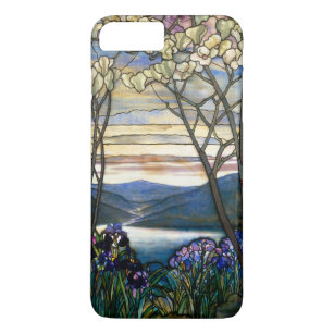 Venster Glas in lood Magnolias en Irises Case-Mate iPhone Case
