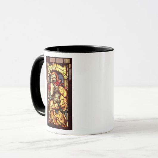 Venster Glas in lood Mok (Voorkant links)