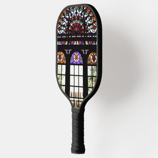 Venster Glas in lood Pickleball Paddle (Links)