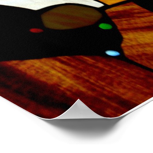 Venster Glas in lood Poster (Hoek)