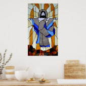 Venster Glas in lood Poster (Keuken)