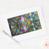 Venster Glas in lood Rechthoekige Sticker (Envelop)