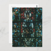 Venster Glas in lood  religieuze kerk Briefkaart (Voorkant / Achterkant)