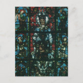 Venster Glas in lood  religieuze kerk Briefkaart (Voorkant)