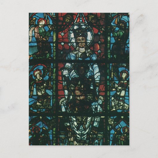 Venster Glas in lood  religieuze kerk Briefkaart