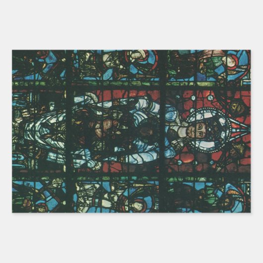 Venster Glas in lood religieuze kerk Inpakpapier Vel (Voorkant 2)