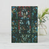 Venster Glas in lood  religieuze kerk Kaart (Staand voorkant)