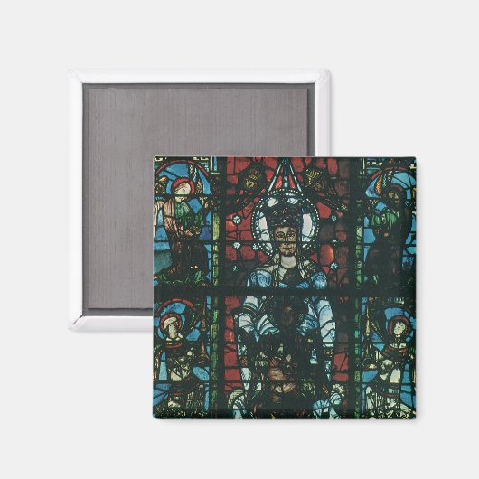 Venster Glas in lood  religieuze kerk Magneet (Voorkant / Achterkant)