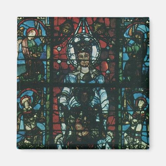 Venster Glas in lood  religieuze kerk Magneet (Voorkant)