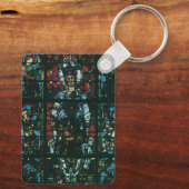 Venster Glas in lood  religieuze kerk Sleutelhanger (Achterkant)