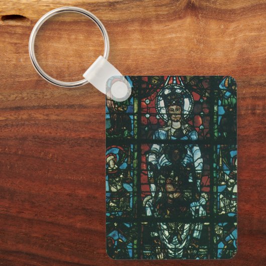 Venster Glas in lood religieuze kerk Sleutelhanger (Voorkant)