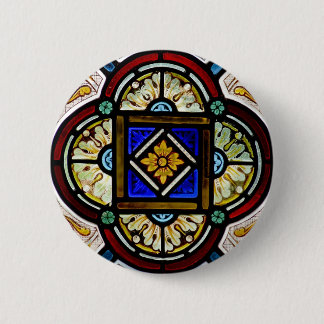 Venster Glas in lood Ronde Button 5,7 Cm