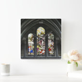 Venster Glas in lood Salisbury Cathedral Vierkante Klok (Huis)