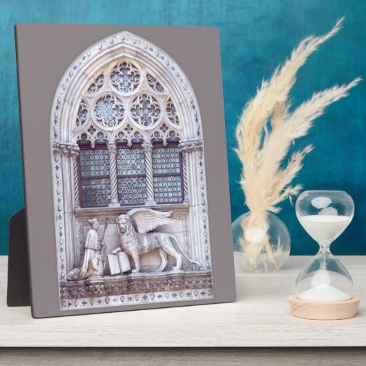 Venster Glas in lood San Marco Winged Lion Fotoplaat (Zijkant)