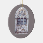Venster Glas in lood San Marco Winged Lion Keramisch Ornament (Rechts)