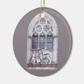 Venster Glas in lood San Marco Winged Lion Keramisch Ornament (Links)