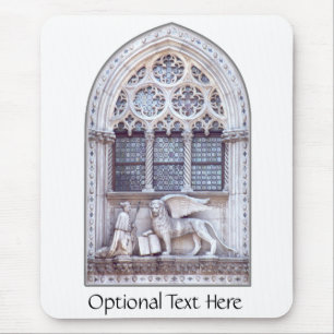 Venster Glas in lood San Marco Winged Lion Muismat