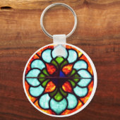 Venster Glas in lood Sleutelhanger (Voorkant)