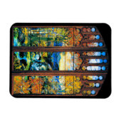 Venster Glas in lood Tiffany Magneet (Horizontaal)