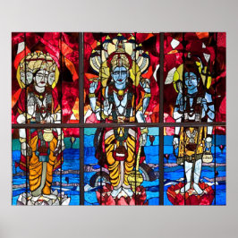 Venster Glas in lood Trinity Poster