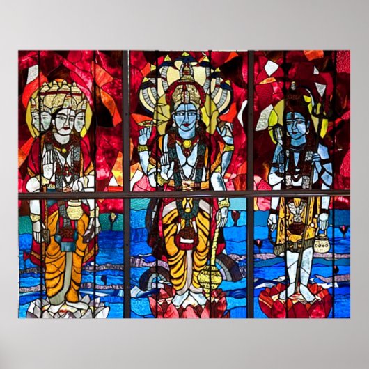 Venster Glas in lood Trinity Poster (Voorkant)