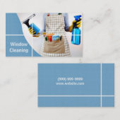Venster, glas, Visitekaartje voor het schoonmaken  (Voorkant / Achterkant)
