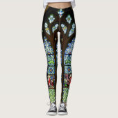 Venster Groen Zuid-Glas in lood Leggings (Voorkant)